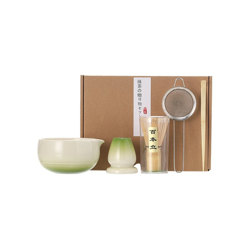 Customizable Japanese Bamboo Matcha Tea Set Matcha Coffee Tea Sets Chawan Japonese Matcha Whisk Set