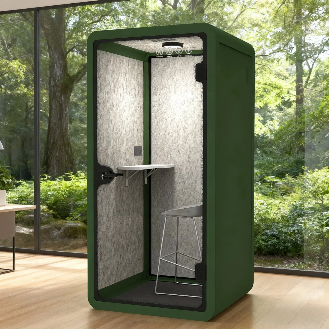 Soundproof Office Telephone Booth Adjustable Acoustic Silent Pod for Meetings