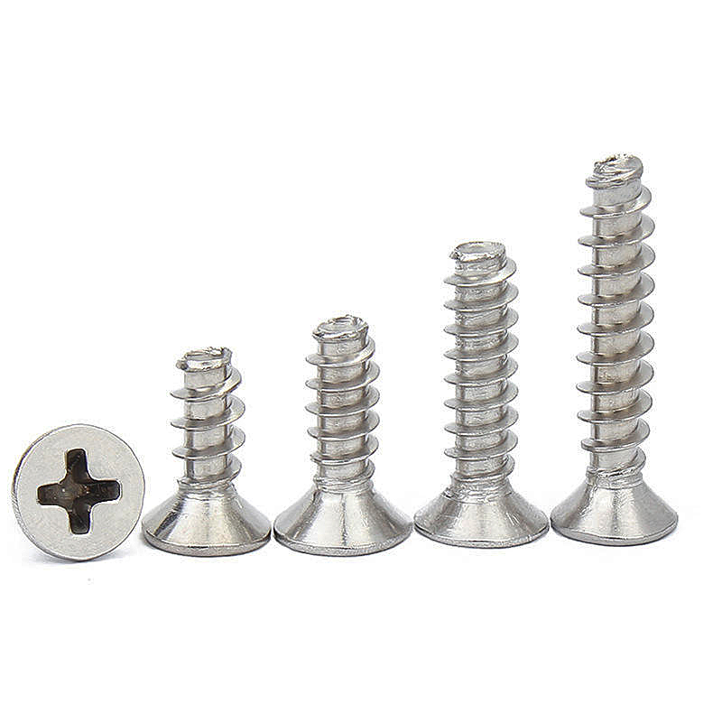 Type-B Stainless Steel Cross Recessed Flat Countersunk Head Self-Tapping Sheet Metal Screw