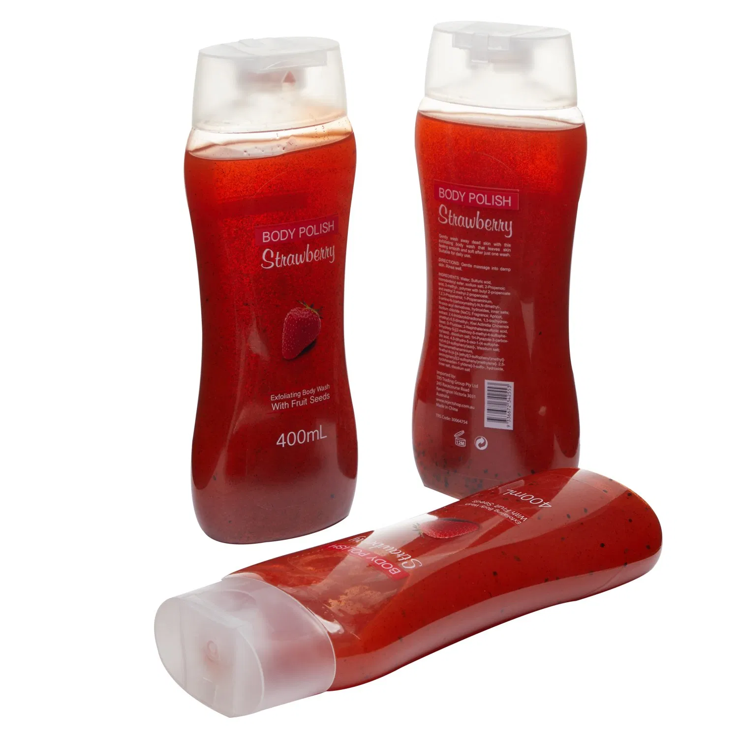 Organic Body Wash Gel Scrub Moisturizing Body Polish Whitening Bodywash