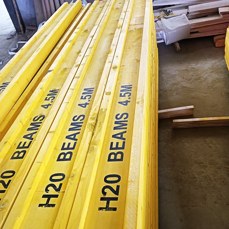 Waterproof of High-Quality Building Materials 1.5m 2m 2.9m 3.9m 4.9m 5.9m Long H20 Modern Design Timber Beam H20 Wooden Timber Spruce Beam for Concrete Formwork