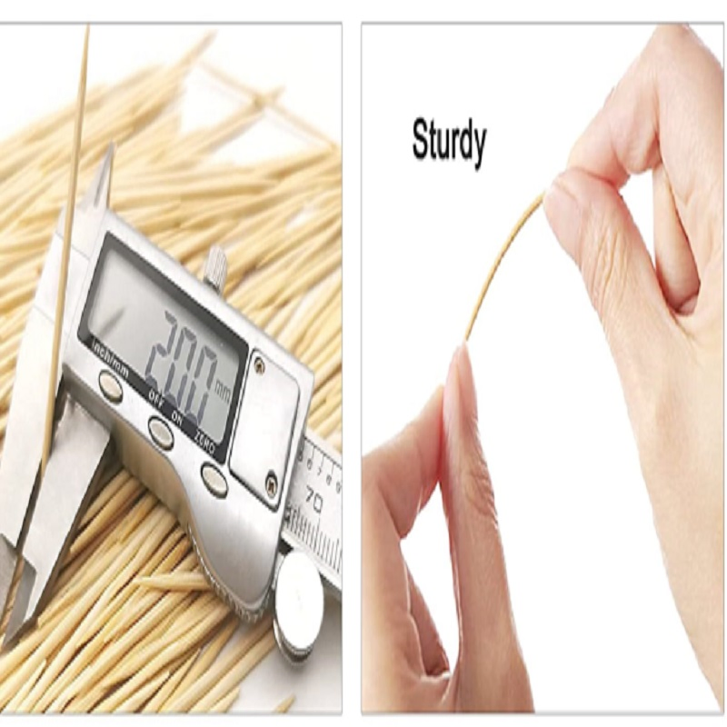 Bulk Eco Friendly Bamboo Stick Pick Toothpick, 65mm*1.5mm, Good Quality