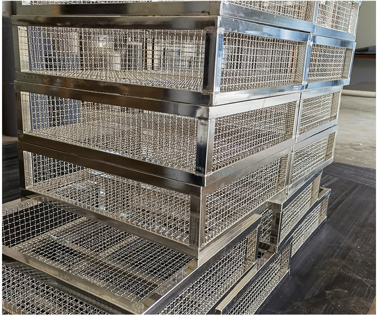Customized Stainless Steel 304 Wire Basket Storage Wholesale Metal Mesh Basket