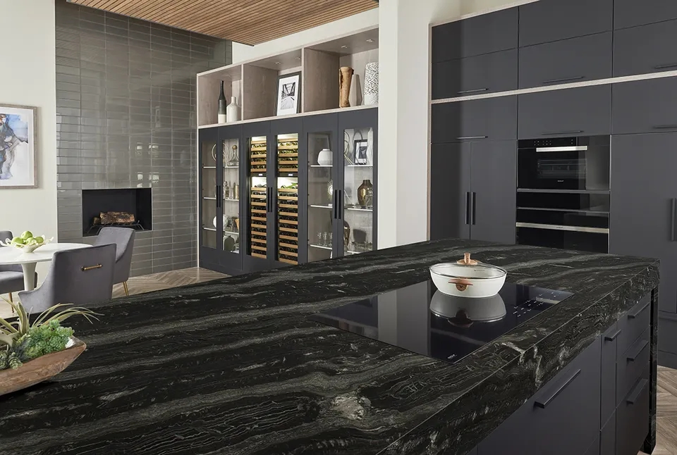 Black Forest Natural Marble Stone Marble Countertops Background Wall Kitchens Countertops