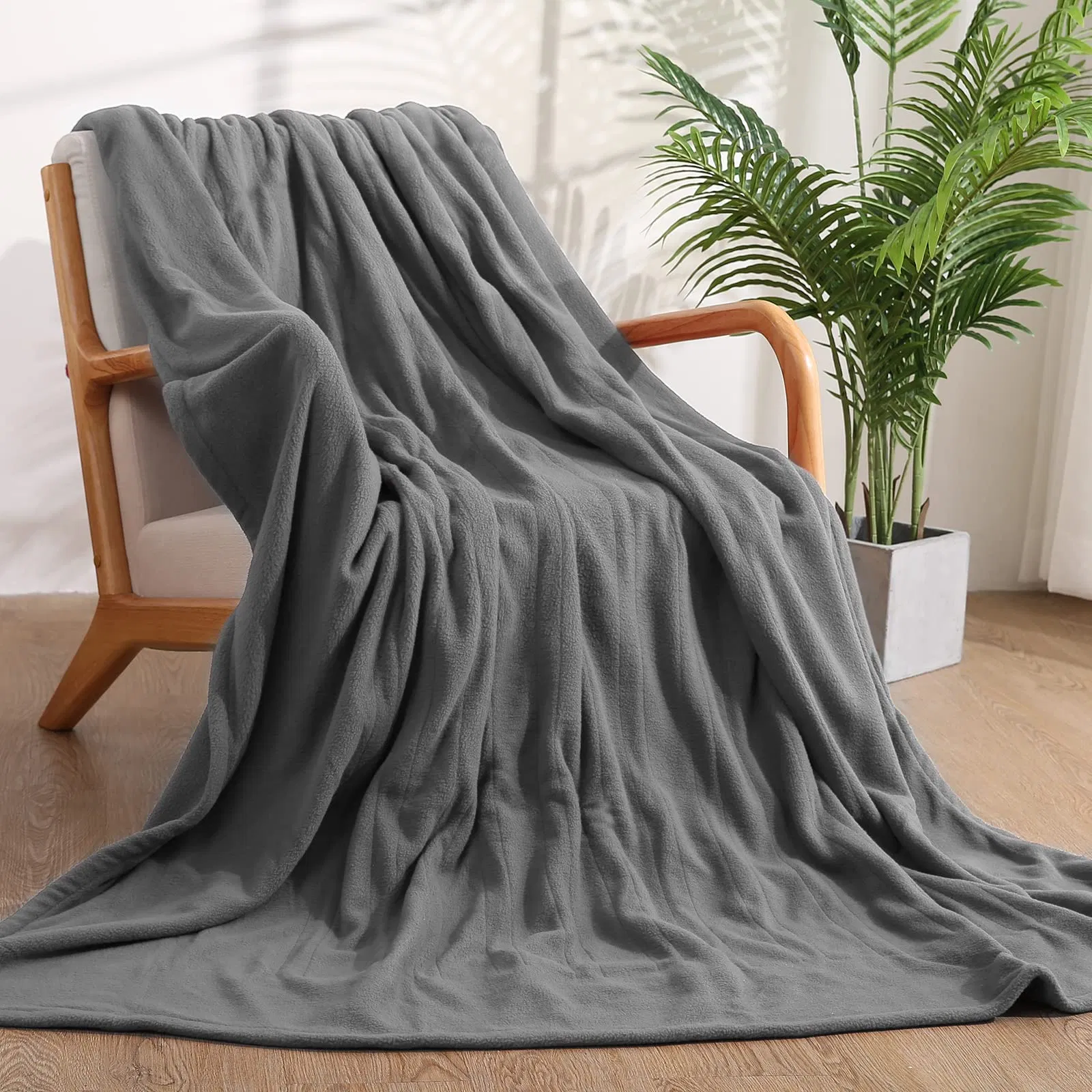 Electric Heated Throw Blanket Soft Flannel Throw Blanket for Home Office Use