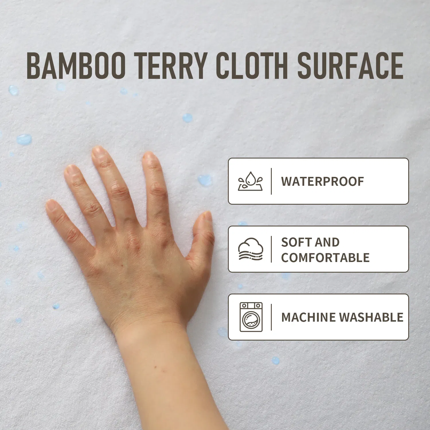 High Quality TPU Laminated Waterproof Mattress Protector for Home Use