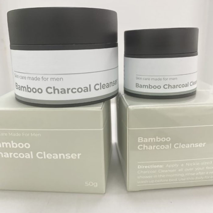 Wholesale Custom Logo Bamboo Charcoal Cleanser Facial Wash Deep Cleansing Pores Remove Dead Skin for Face