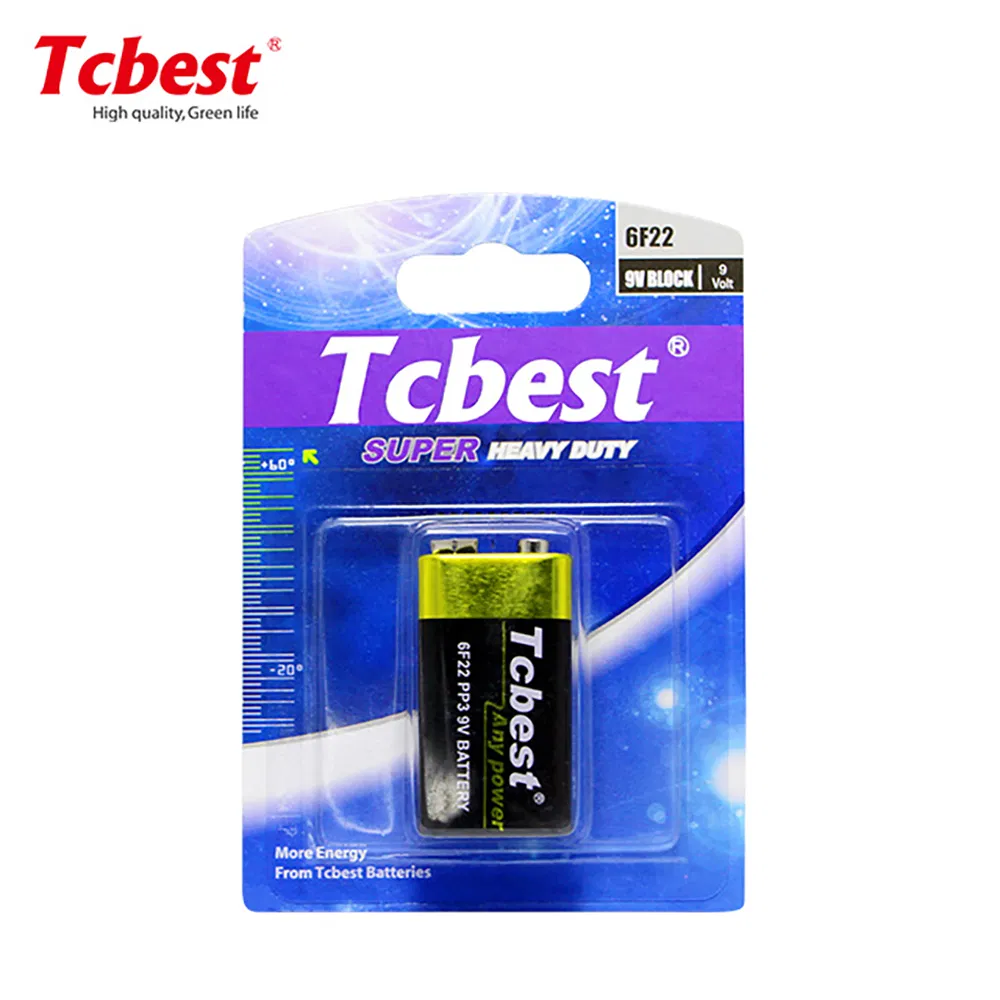 Батарейка 9В Super Heavy Duty 6F22 для детекторов дыма