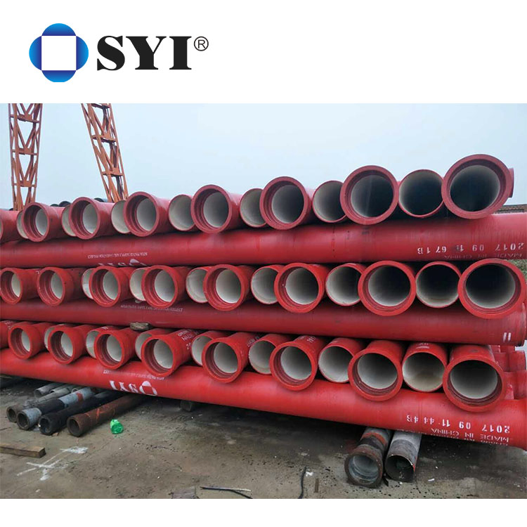 China ISO 2531 En 545 Class K9 C40 C30 C25 100mm Ductile Cast Iron Pipe for Water Supply