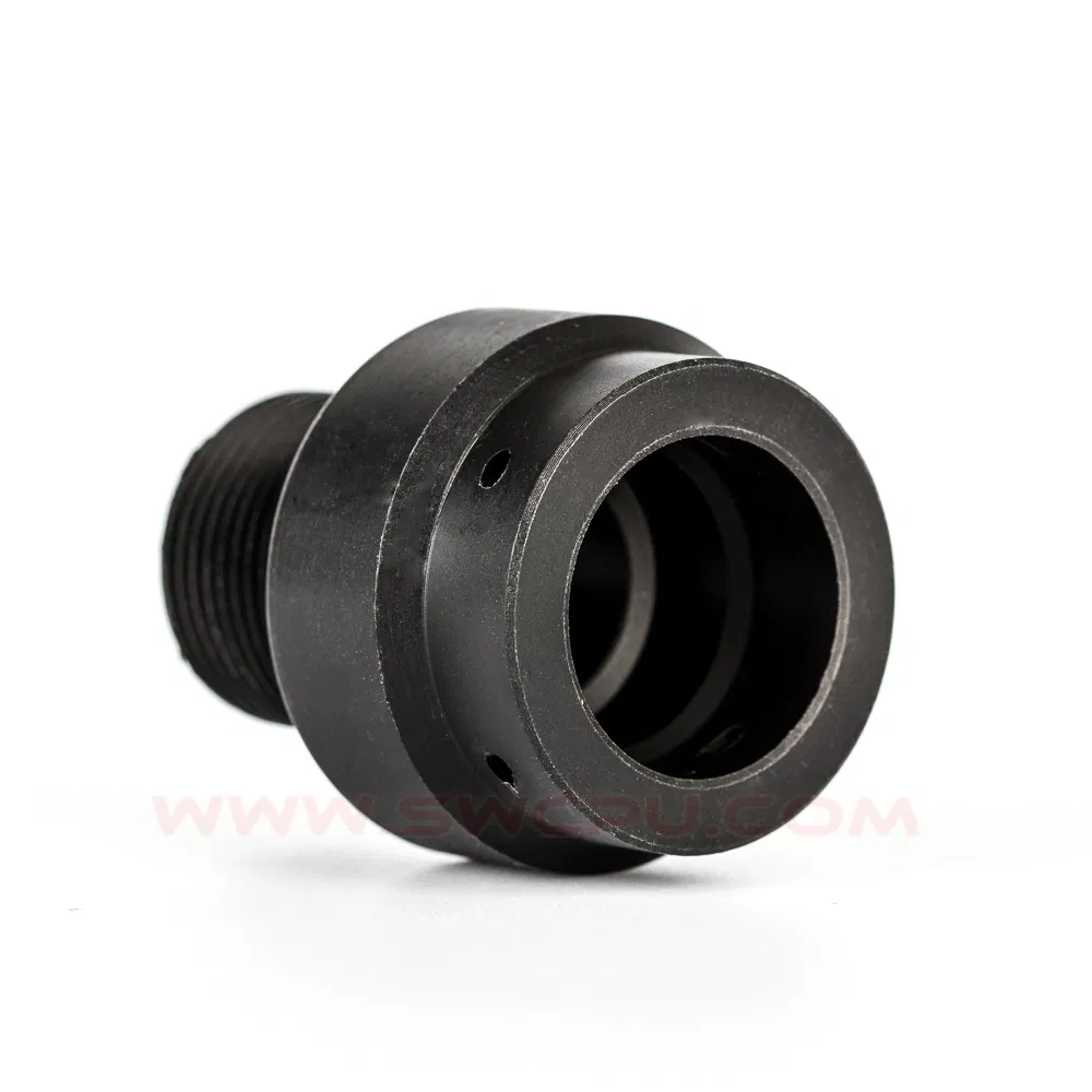 Compression Molding Abrasion Resistant Threaded Plastic Flange Bushing