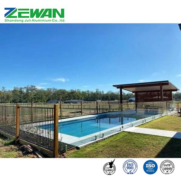 Custom Decorative Outdoor Aluminum Swimming Pool Fencing Panels Metal Garden Fence