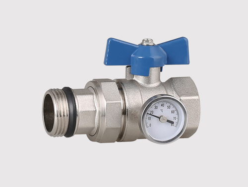 Premium 1-Inch Brass Nickel Ball Valve for Heating Systems
