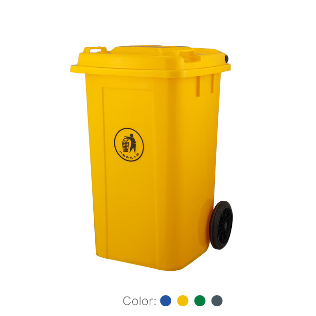 Уличный мусорный бак 100 л с колесами