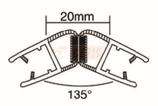 Sliding Shower Enclosure Accessories Glass Door Acrylic PVC Jamb 135 Degree Magnetic Seal