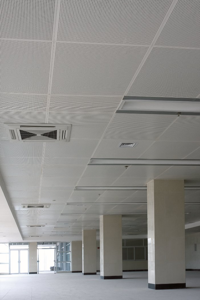 Acoustic Ceiling Aluminum Perforated Ceiling Tile 2*2 FT for Interior Decoration