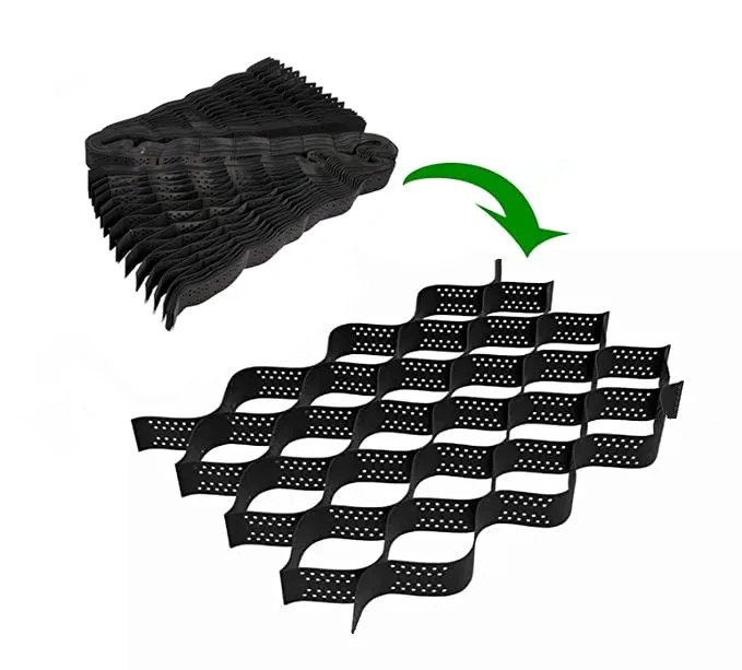 100-445 mm Ultrasonic Welding HDPE Gravel Grid Geocell for Soil Stability Factory Price