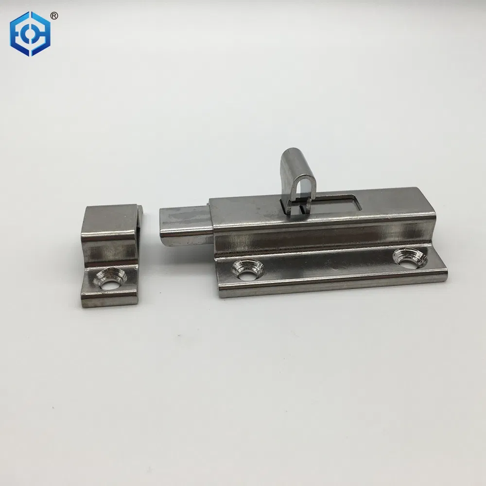 Stainless Steel Latch Sliding Surface Mounted Slide Bolt for Internal Doors