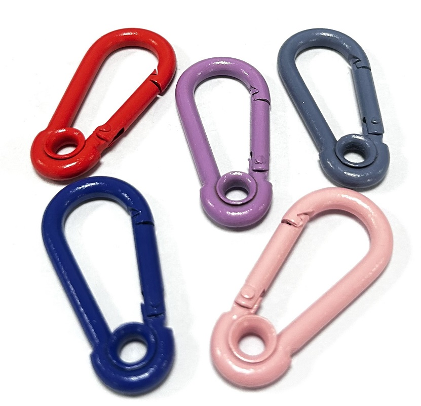 Factory Custom High Quality Cheap Oval Round Rotating Zinc Alloy Metal Clip Carabiner Hook