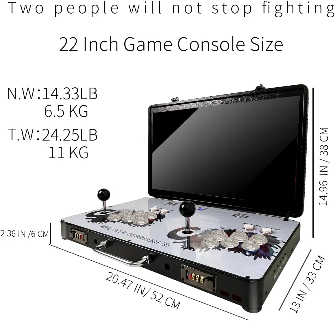Hot-Selling Wygaming Portable 20000 in 1 Metal Box 3D Arcade Game Console