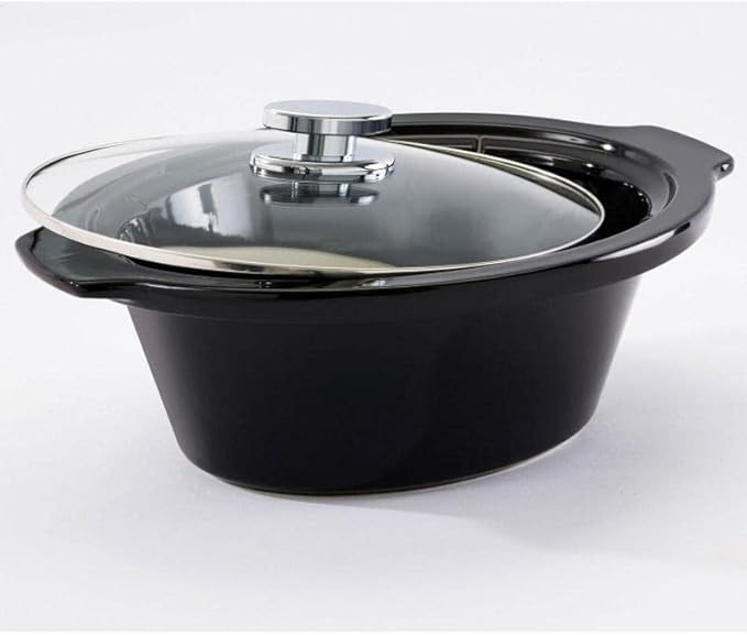 6.0 Qt Oval Slow Cooker: Precise Temperature Control for Mastering Every Slow-Cooking Dish