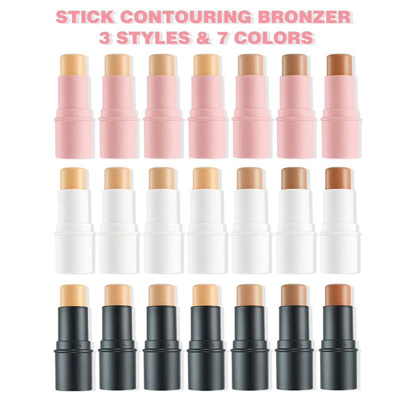 Wholesale Makeup Vegan Shimmer Highlighter Smooth Contour Bronzer Blush Highlight Stick