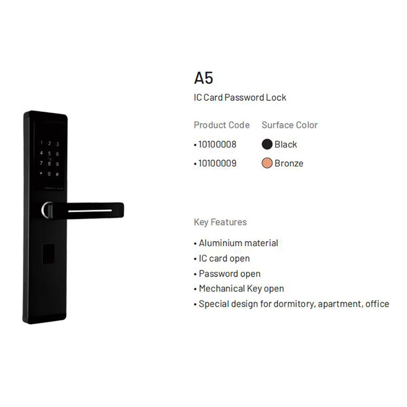 High Security Smart Lock Fingerprint Password Card Unlock Digital Door Lock Smart