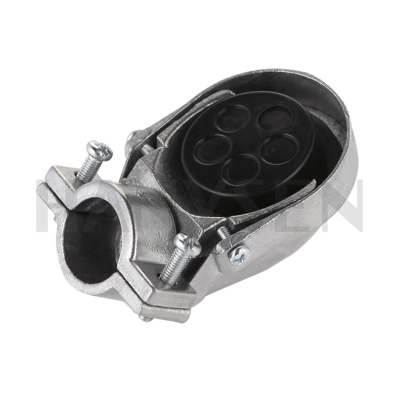 Aluminum EMT Pipe Service Entrance Cable Head Cap Clamp Flat Screw Type
