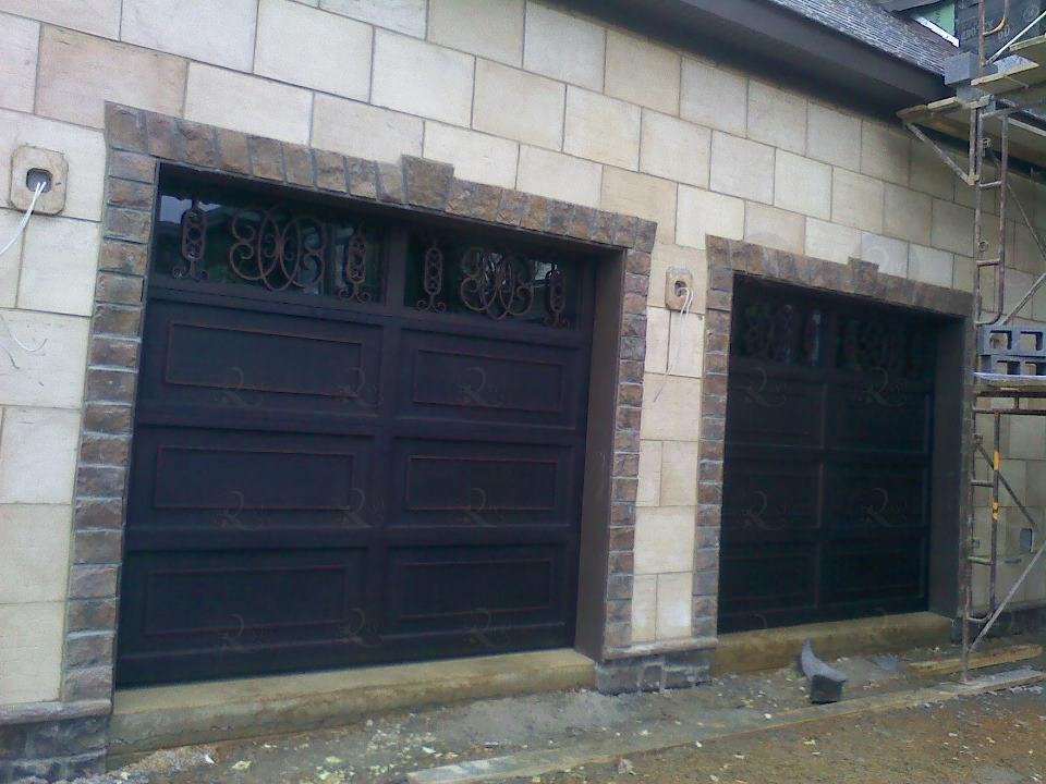 Luxury Modern Automatic Folding Wrought Iron Garage Door Main Metal Garage Entry Door Design