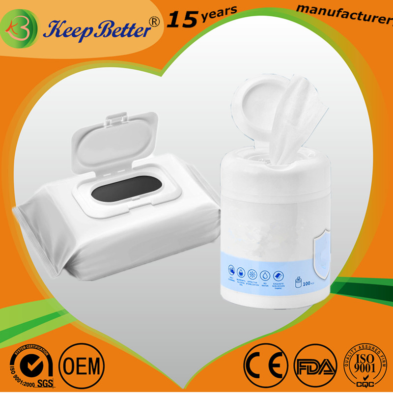 5 Years Factory of Cotton Baby Wet Wipes 60 PCS Packing