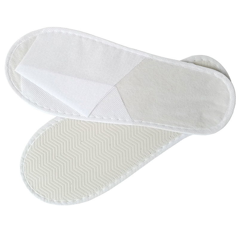 High-Quality Luxury Plush Close-Toe Disposable Portable Hotel Travel SPA Slippers