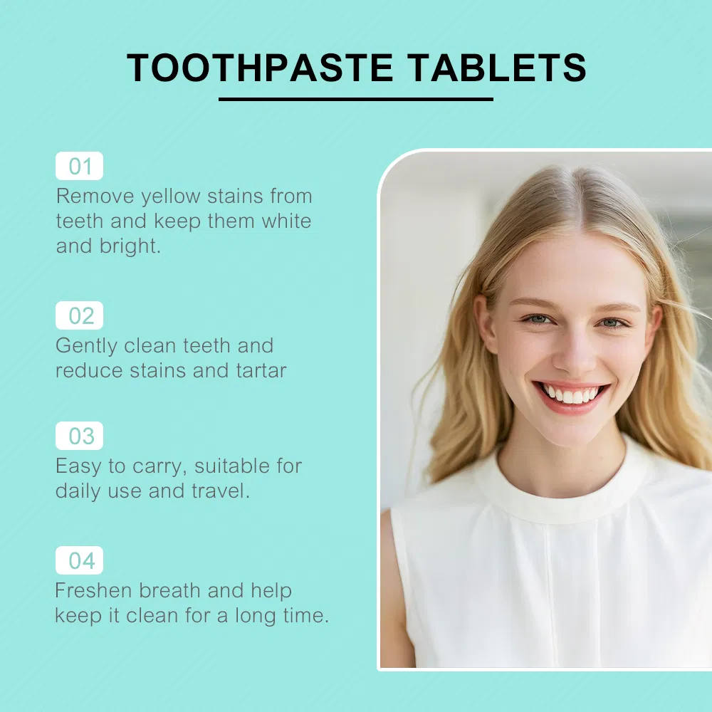 Hydroxyapatite Peppermint Toothpaste Tablets - Fluoride-Free