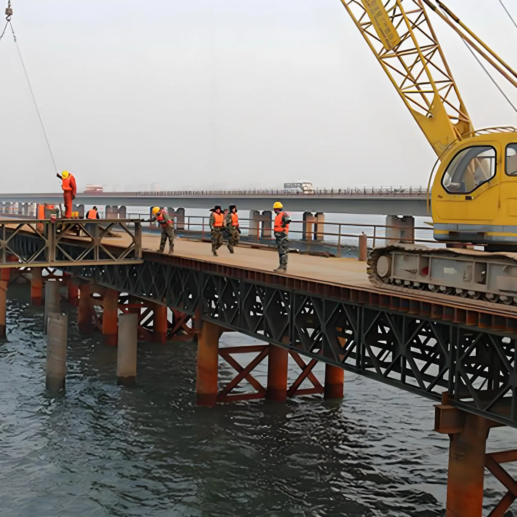 All-Weather Galvanized Steel Structure Bridge for Reliable Access