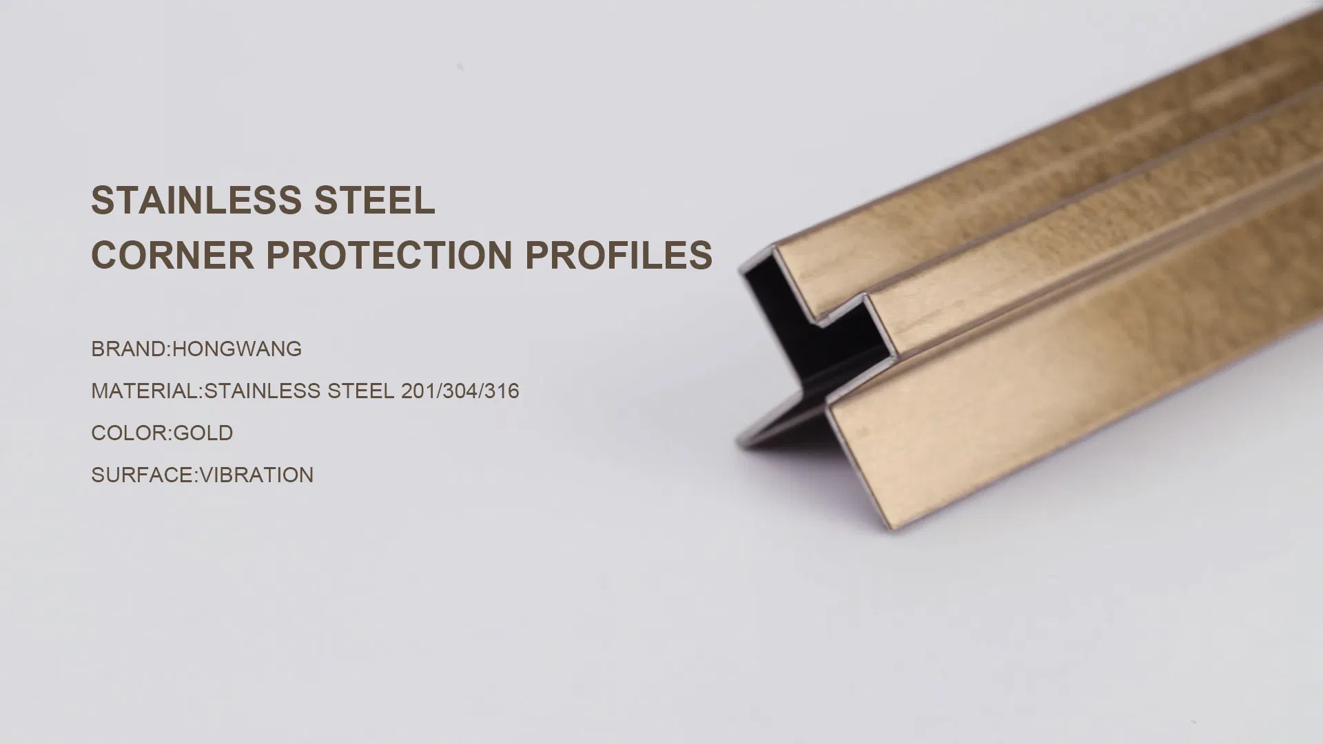 Color Stainless Steel U Channel for Building/Construction Decoration Customized Design
