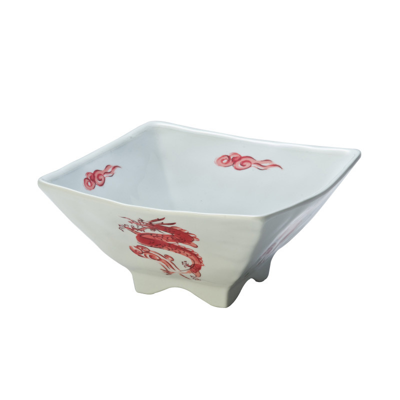 High Quality Square Ramen Noodle Bowl for Restaurant