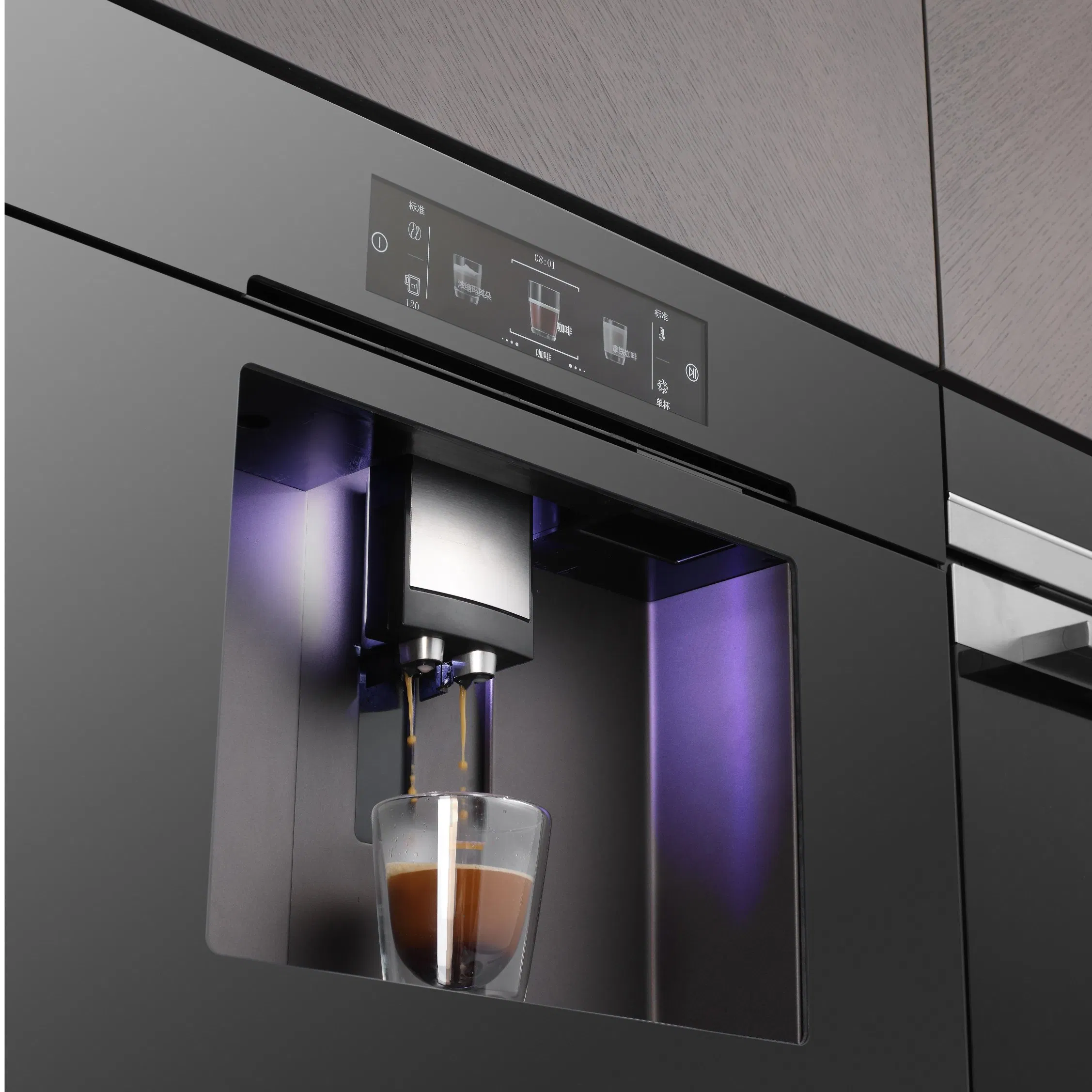 Programmable Built in Coffee Maker Screen Touch Panel Embedded Integrated Coffee Machine