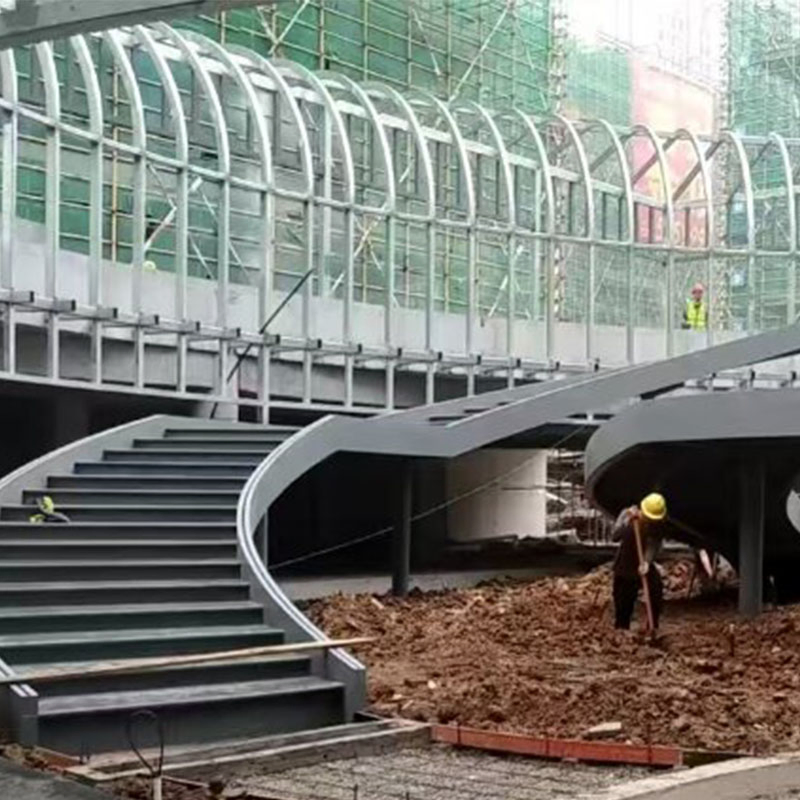 Durable Metal Industrial Steel Structure Outdoor Staircase