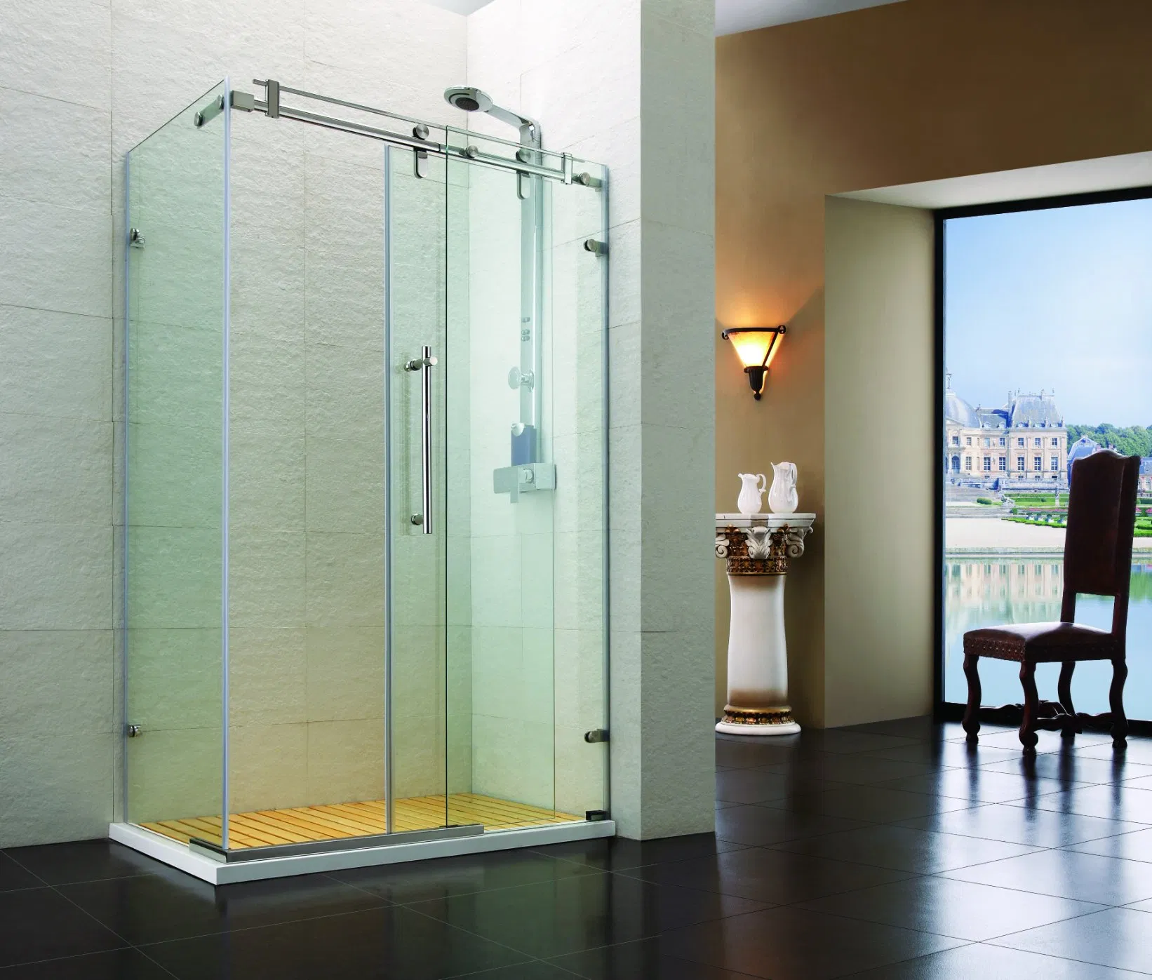 OEM High-Quality Sliding Shower Glass Stainless-Steel Easy Slide Door Wheel