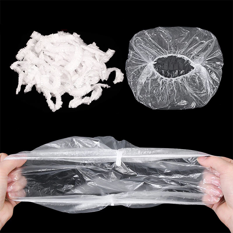 Disposable Food Cover for Fruit Bowls Cups Hats Storage Kitchen Fresh Keeping Saver Bag Plastic Elastic Bowl Cover