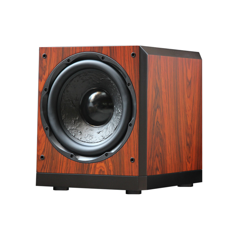 12 Inch Powered Subwoofer with Home Theater Active Subwoofer Wooden Finish