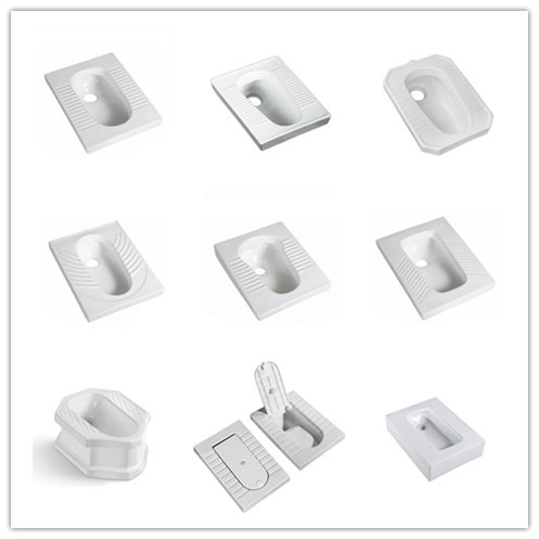 Floor Mounted Smooth Surface Toilet Cheap Water Closet for Public Use Squat Pan Wc