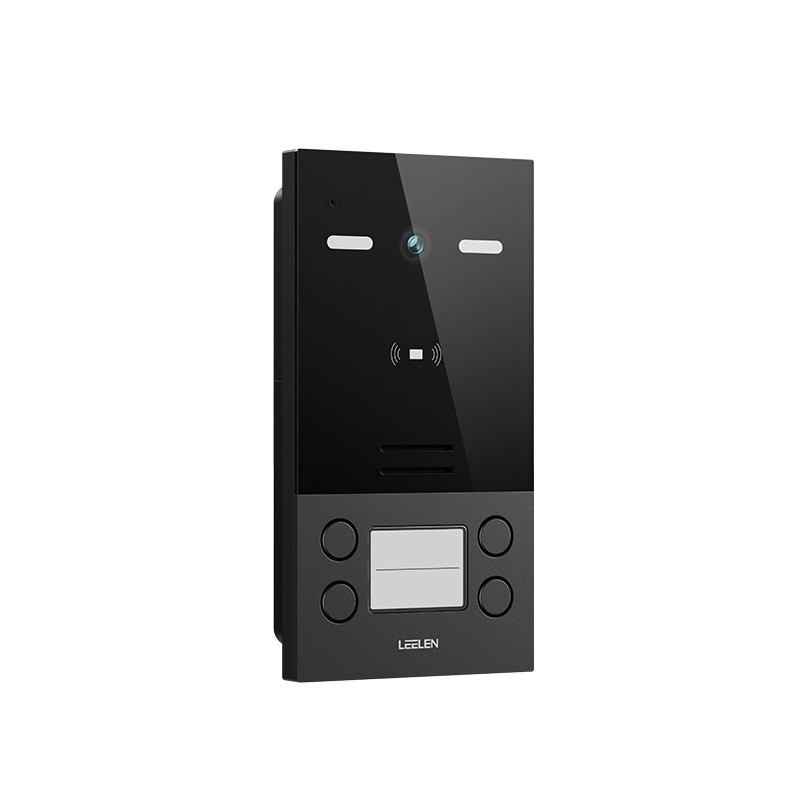 Leelen 4 Buttons Video Intercom System Tuya Digital Doorbell Camera 7 Inch IPS Screen for Home Villa Flat