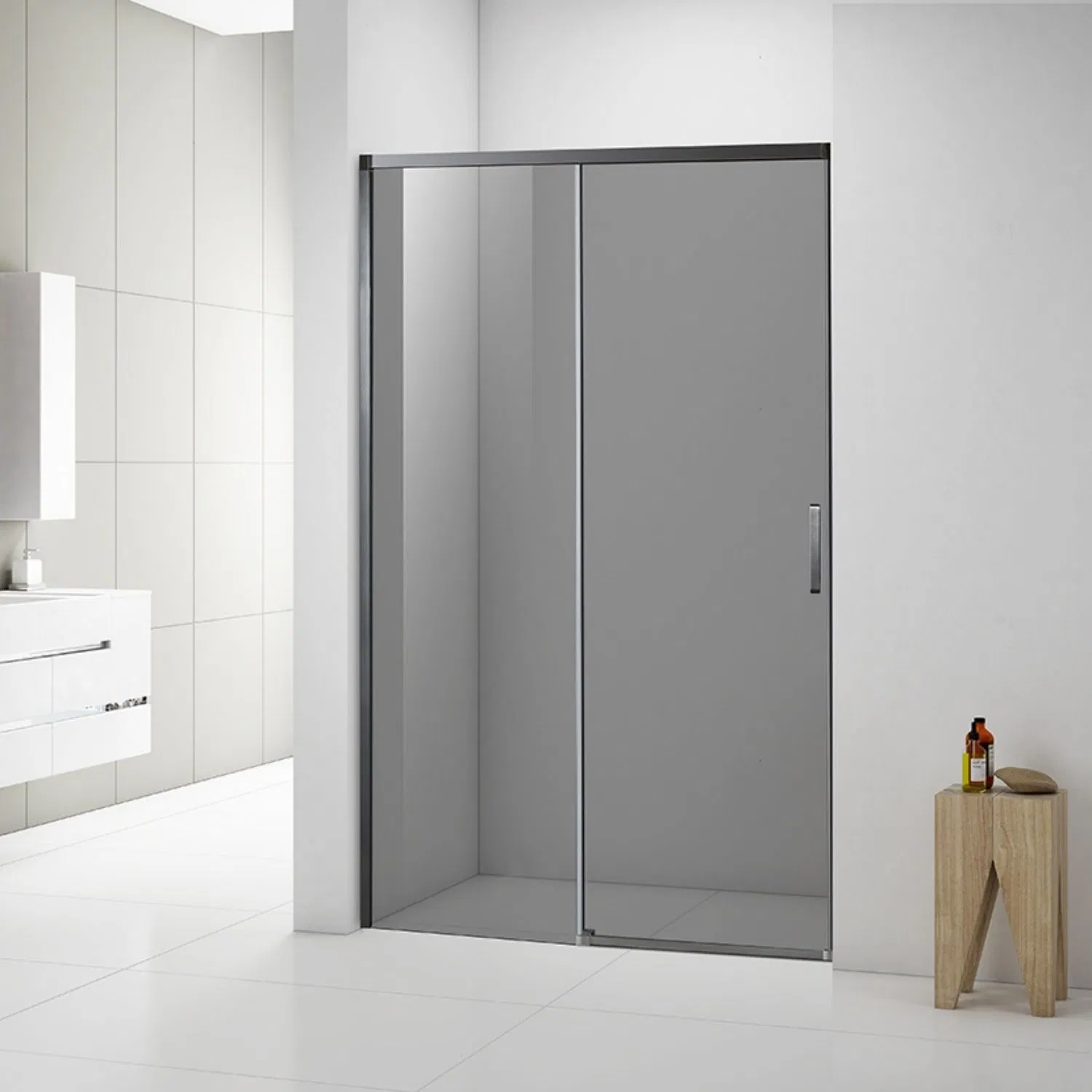 Soft Close Tempered Glass Sliding Shower Enclosure Door Screen