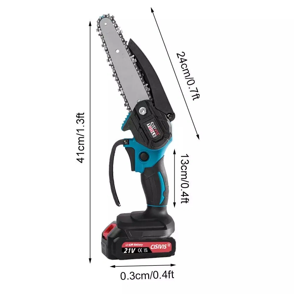 Industrial Chainsaw with Two Small Size Batteries 4 Inch & 6 Inch Chains OEM Customization Support