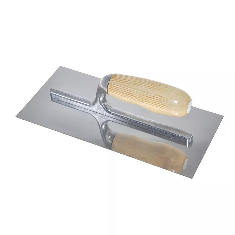 MSN Wooden Handle Trowel with Polish Surface Wall Concrete Plastering Trowel