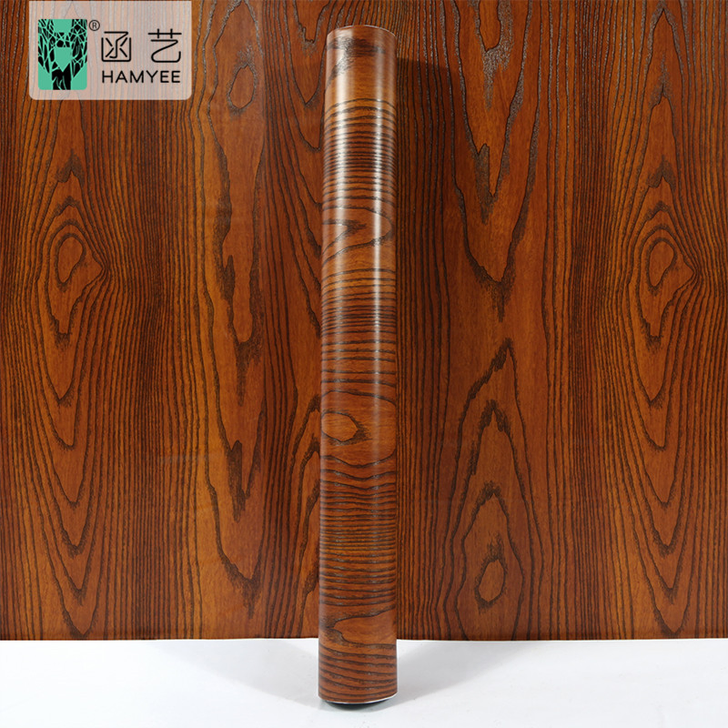 Vinyl Self Adhesive Film Wood 3D Floor Paper Waterproof Wall Paper PVC