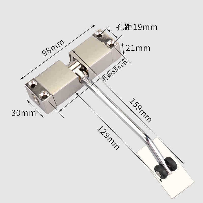 Square Simple Mounted Install Silent Automatic Self with Adjustable Spring Speed 10-35 Kg Wooden Door Door Closer