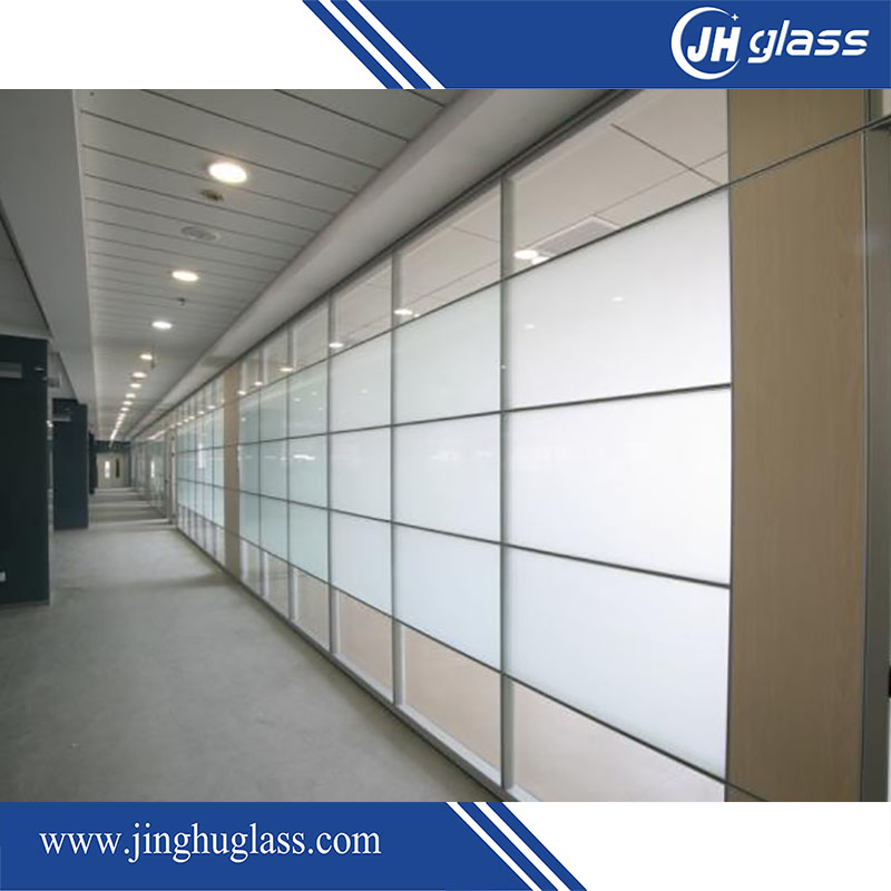 Construction Projects Silkscreen Tempered Glass Float Glass Building Glass Extra Clear Durable Tempered Glass Toughened Glass with Notch