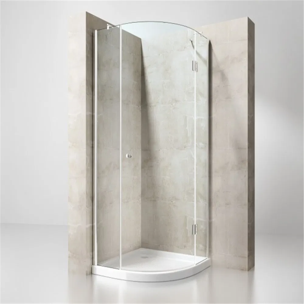 Modern Round 8mm Tempered Shower Glass Enclosure for Hotel