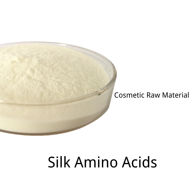 Hydrolyzed Silk Liquid High Grade China Supplier Silk Amino Acid White Powder Cosmetics Raw Materials