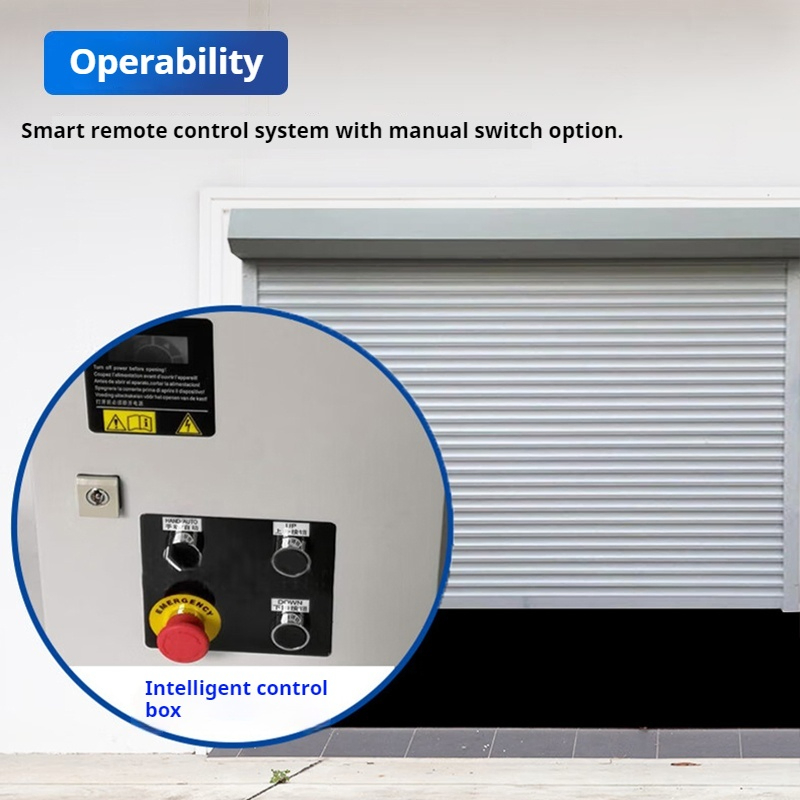 Smart Intelligent Remote-Controlled Airport Harbor Shop Front High Speed Rolling Door